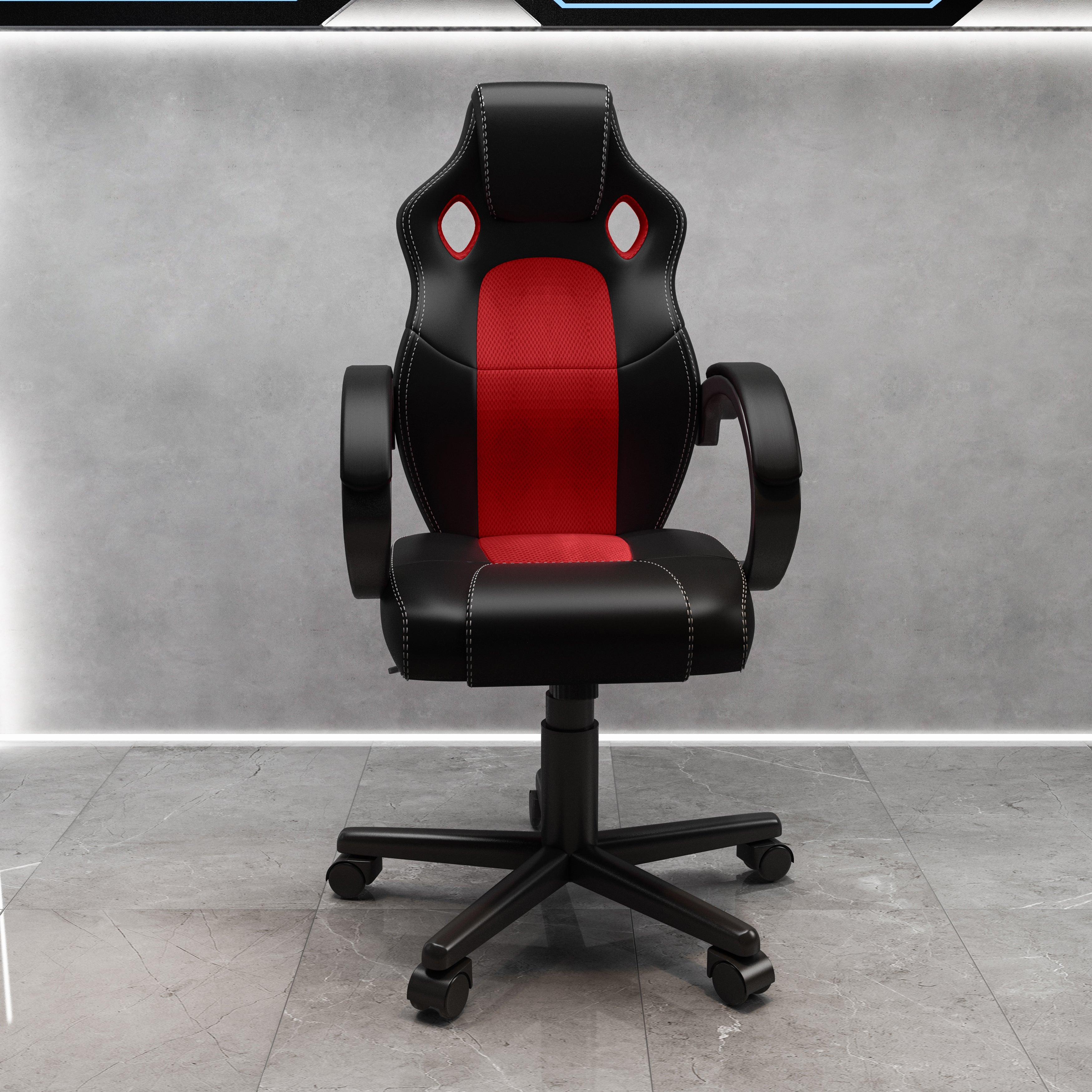 Macao Gamer stol, rød/sort